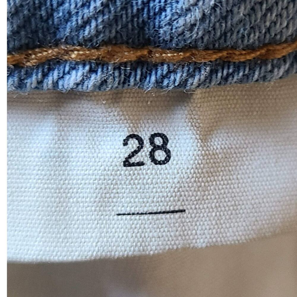 ROLLA'S Relaxo Chop Straight Leg Raw Hem Jeans In Original Bleach 16266C Mens 28 - Picture 14 of 16